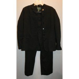 Women's Black Cotton Blazer and Trouser Set, Ralph Lauren, 12
